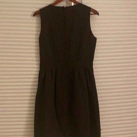 Size 4 RW&Co black and gold Polka dot HOLIDAY dress - Picture 4 of 6